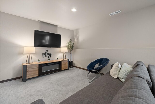 6315 Dunsmore Rd, Rapid City, SD 57702 - living room with light carpet and recessed lighting