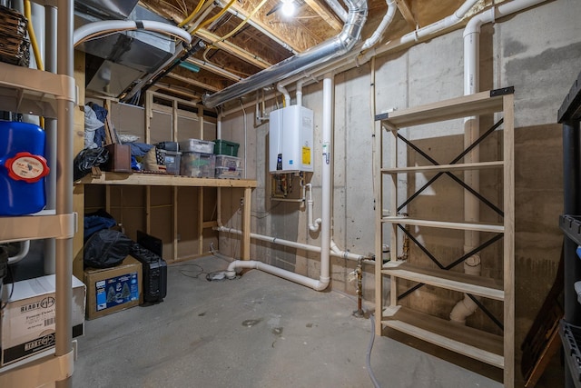 6315 Dunsmore Rd, Rapid City, SD 57702 - unfinished basement featuring tankless water heater