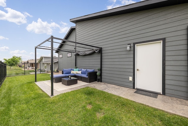 6315 Dunsmore Rd, Rapid City, SD 57702 - view of yard with outdoor lounge area and a patio