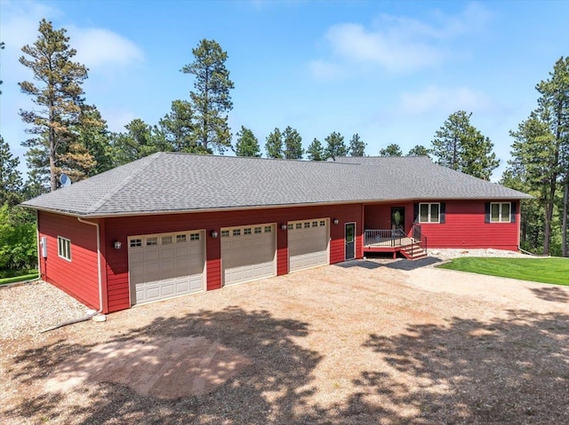 2040 Aster Rd, Spearfish, SD 57783 - single story home with roof with shingles and dirt driveway