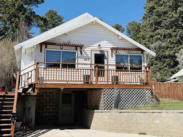 417 Spark St, Lead, SD 57754 - view of front of home with a deck and stairs