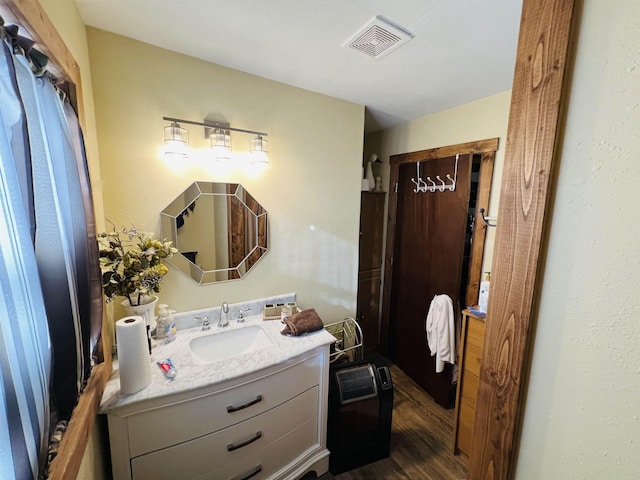 417 Spark St, Lead, SD 57754 - bathroom featuring vanity and wood finished floors