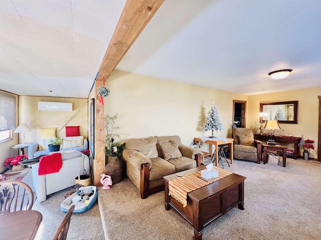 417 Spark St, Lead, SD 57754 - carpeted living room featuring a wall unit AC