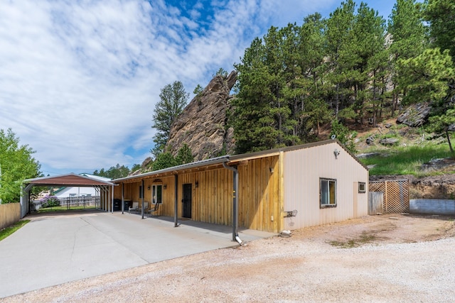 627 W Mt Rushmore Rd, Custer, SD 57730 - garage with a carport and driveway