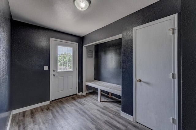 212 E Custer St, Rapid City, SD 57701 - mudroom with a textured wall and wood finished floors