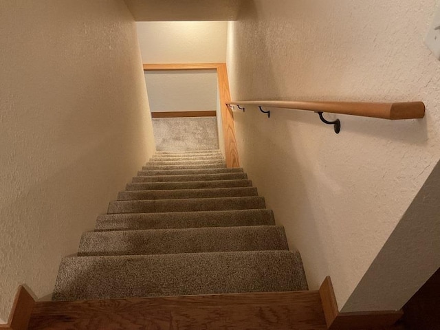 772 Stage Run Rd, Deadwood, SD 57732 - staircase featuring a textured wall