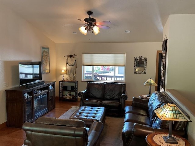 772 Stage Run Rd, Deadwood, SD 57732 - living room featuring ceiling fan