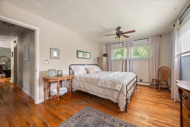 10 Crescent Dr, Deadwood, SD 57732 - bedroom with light wood-style floors and ceiling fan