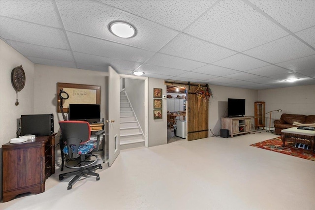 10 Crescent Dr, Deadwood, SD 57732 - home office with a drop ceiling