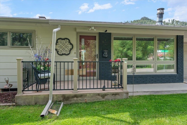 10 Crescent Dr, Deadwood, SD 57732 - doorway to property with a porch