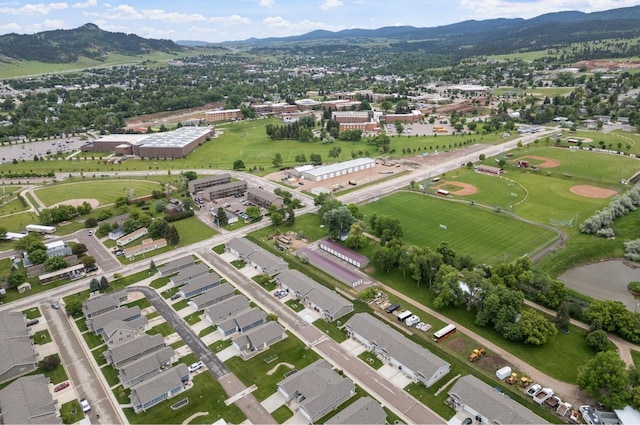 1205 Silverbrook Ln, Spearfish, SD 57783 - aerial view of property's location featuring a mountainous background