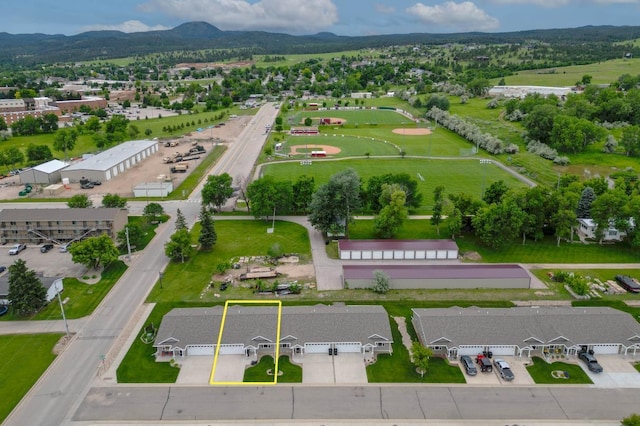 1205 Silverbrook Ln, Spearfish, SD 57783 - aerial view of property's location featuring property parcel outlined and a mountainous background