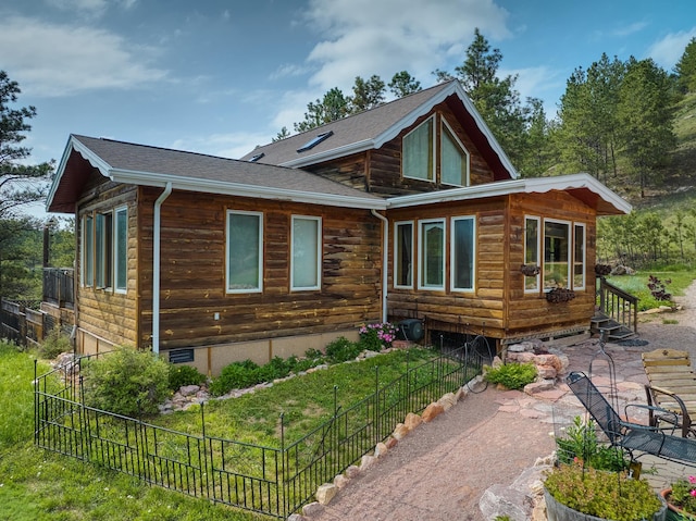 12817 Echo Rd, Hot Springs, SD 57747 - view of front of home with roof with shingles