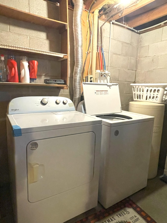 2102 Albany Ave, Hot Springs, SD 57747 - washroom with washing machine and dryer