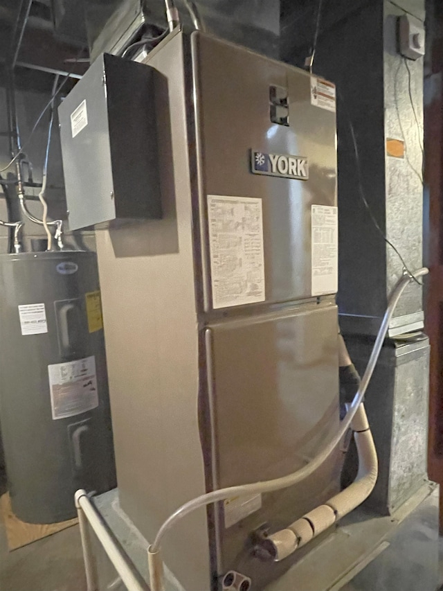 2102 Albany Ave, Hot Springs, SD 57747 - utilities with water heater and heating unit