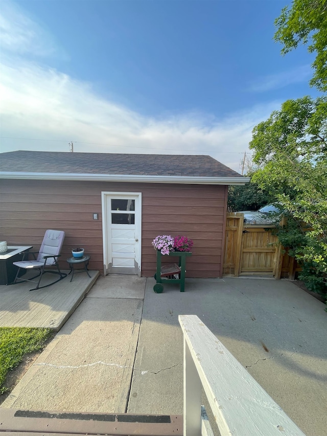 2102 Albany Ave, Hot Springs, SD 57747 - view of patio / terrace featuring a wooden deck and a gate