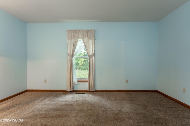 empty room featuring carpet floors