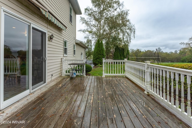 view of wooden terrace