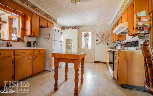 kitchen with white appliances