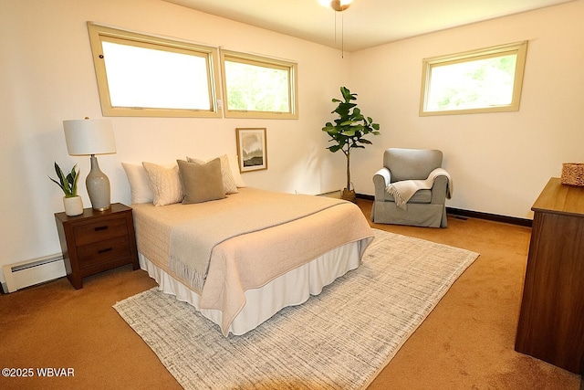 1964 Poco Farm Rd, Williamsport, PA 17701 - carpeted bedroom featuring a baseboard radiator