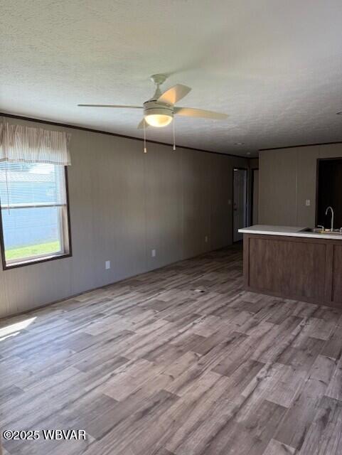2381 Rt 405th Hwy, Muncy, PA 17756 - unfurnished living room featuring wood finished floors and ceiling fan