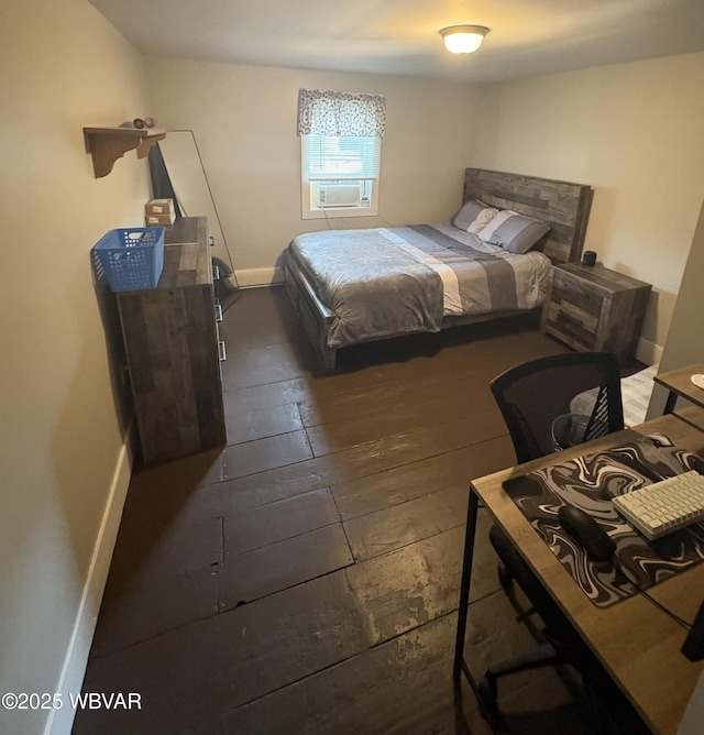 433 S Main St, Jersey Shore, PA 17740 - bedroom featuring wood-type flooring and cooling unit