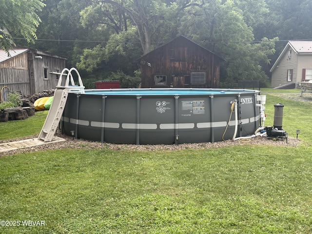 433 S Main St, Jersey Shore, PA 17740 - outdoor pool featuring a yard and a view of trees