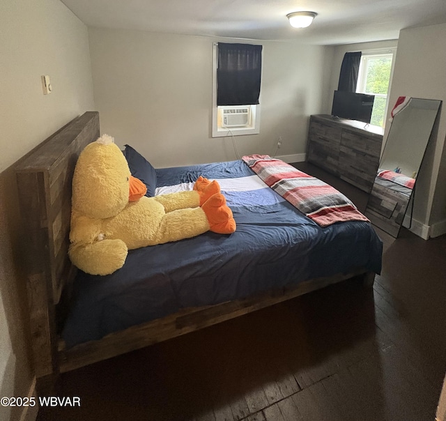 433 S Main St, Jersey Shore, PA 17740 - bedroom with wood finished floors and cooling unit