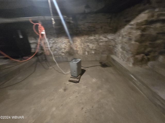 view of basement