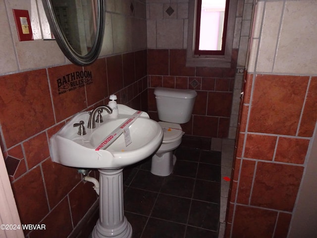 5047 Blockhouse Rd, Liberty, PA 16930 - bathroom with tile walls and tile patterned floors