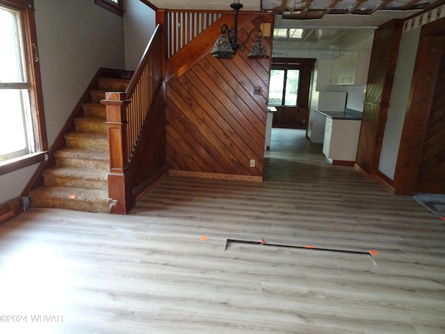 5047 Blockhouse Rd, Liberty, PA 16930 - staircase with wood finished floors and baseboards