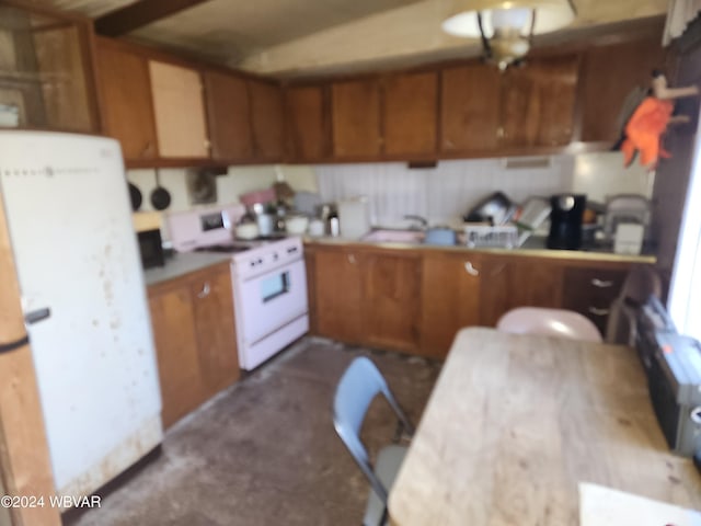 kitchen with white appliances