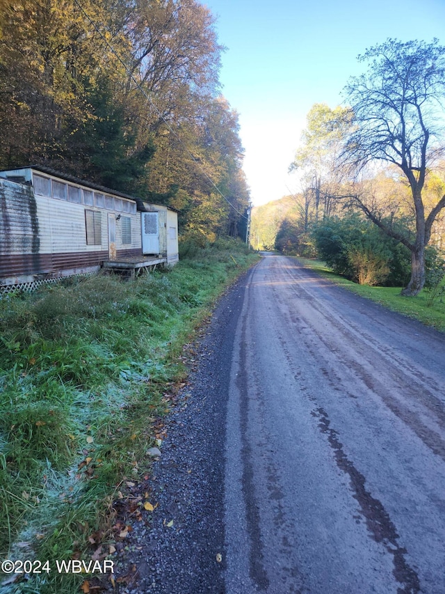 view of road