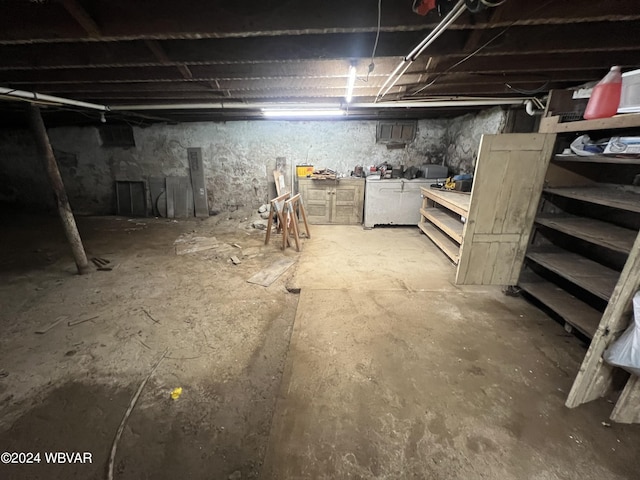 view of basement