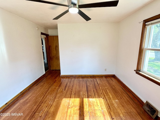 1420 Richards Ave, Williamsport, PA 17701 - unfurnished room with wood-type flooring and ceiling fan
