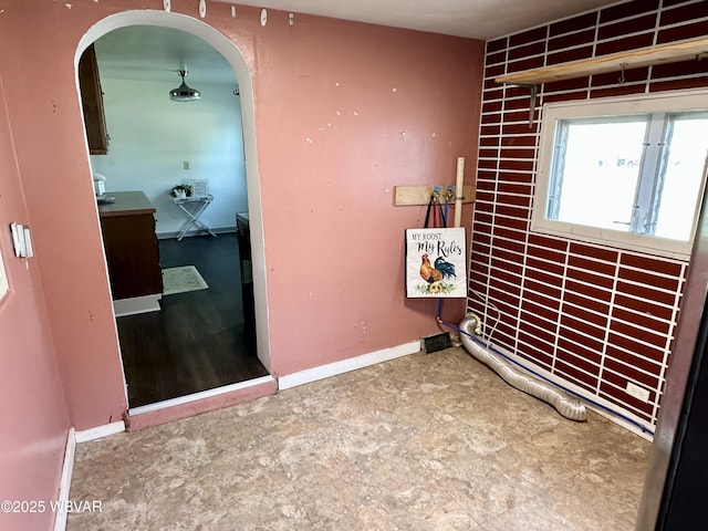 1420 Richards Ave, Williamsport, PA 17701 - unfurnished room featuring arched walkways and tile patterned floors