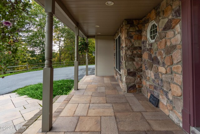 view of patio / terrace featuring covered porch