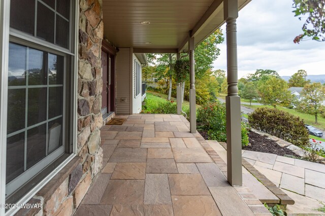 view of patio / terrace with a porch