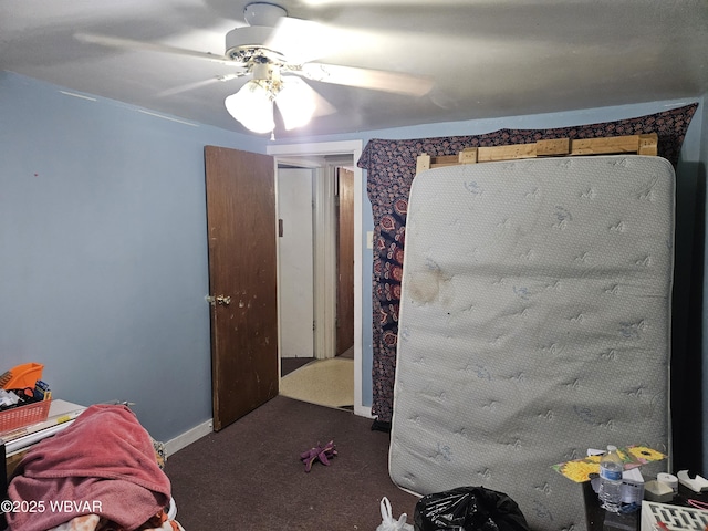 225 Pickwick St, Mill Hall, PA 17751 - bedroom with a ceiling fan and carpet flooring