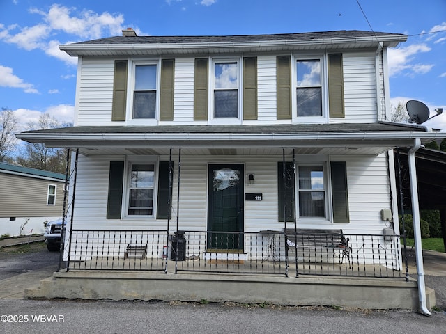 225 Pickwick St, Mill Hall, PA 17751 - view of front of property featuring covered porch