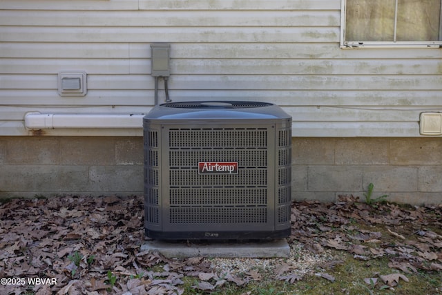 exterior details with central AC unit