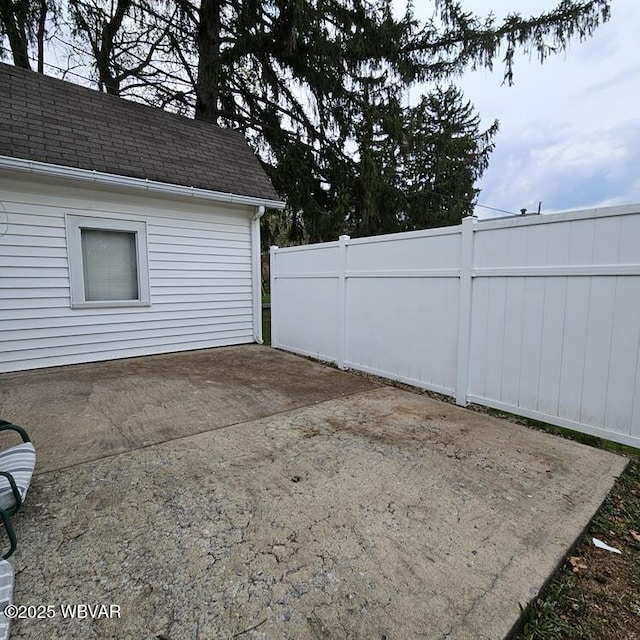 exterior space with fence