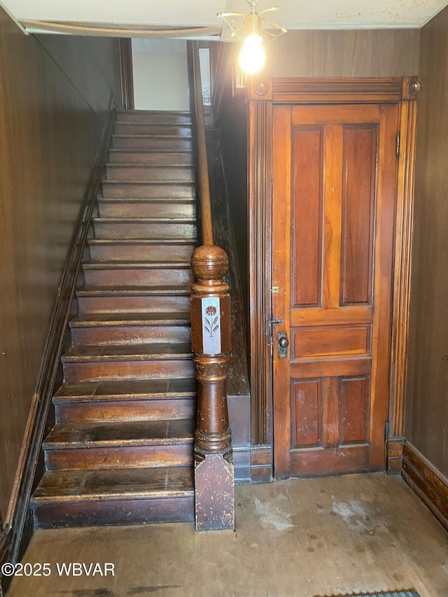 view of staircase