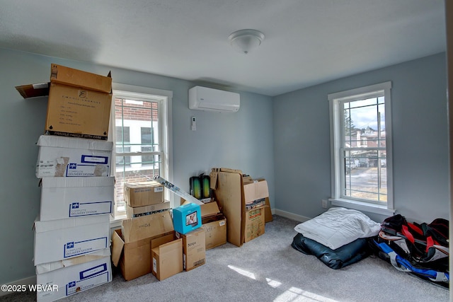 storage area featuring a wall unit AC