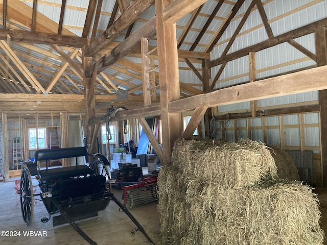 view of horse barn