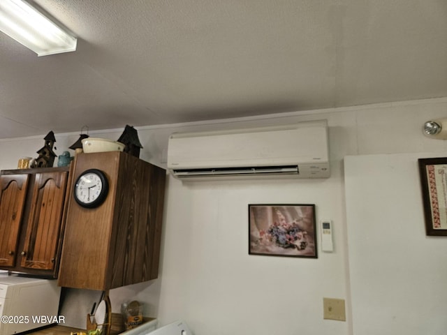11 Mikes Peak Ln, Lock Haven, PA 17745 - kitchen view of a wall mounted air conditioner and a textured ceiling