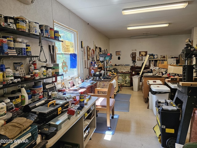 11 Mikes Peak Ln, Lock Haven, PA 17745 - miscellaneous room featuring light floors and a workshop area
