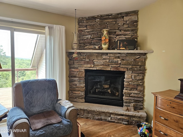 11 Mikes Peak Ln, Lock Haven, PA 17745 - living room with a fireplace and wood finished floors