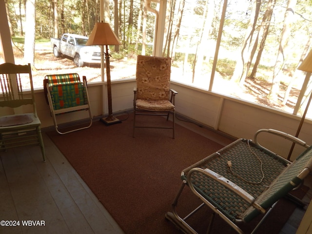 view of sunroom