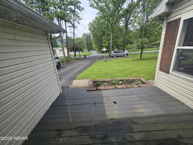 4316 Pine Mountain Rd, Jersey Shore, PA 17740 - wooden terrace with a lawn